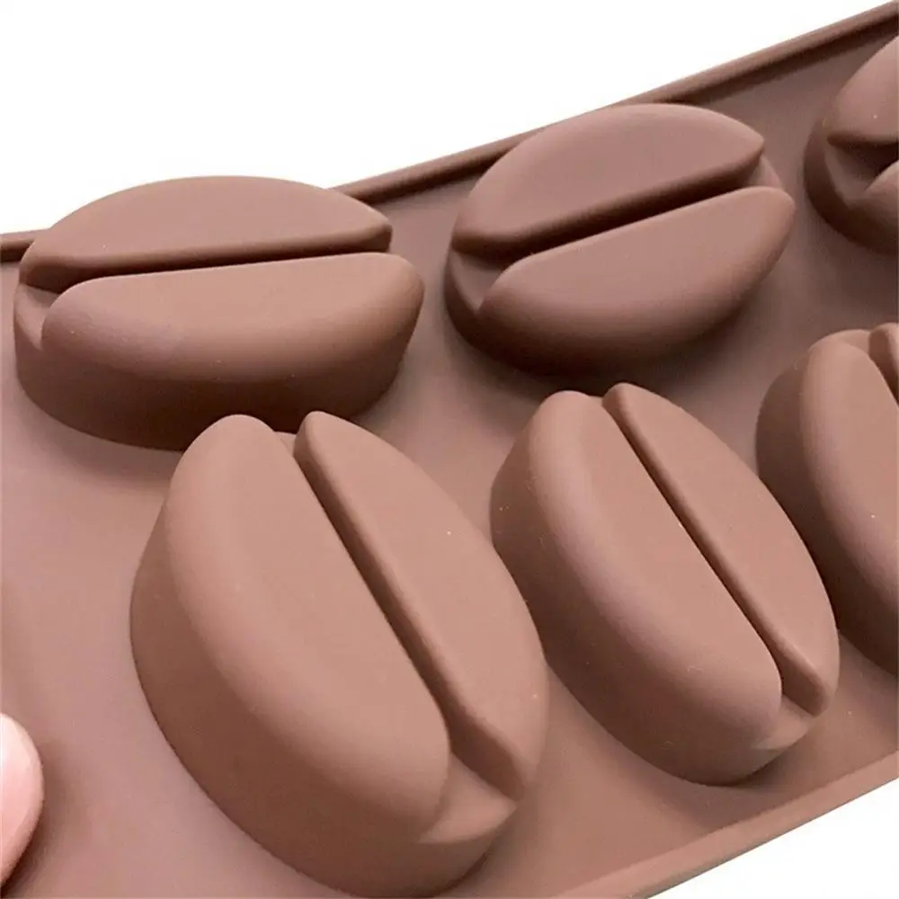 1/2PCS coffee bean ice tray 7hole food grade silicone quick-freezing ice make DIY  Mini Candy Ice Tray Candy Jello Making Mold