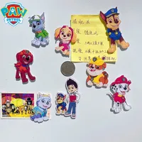 Paw Patrol Chase Fridge Sticker Cute Funny 3D Skye Home Toy Office Whiteboard Gadget Home Decor Refrigerator Sticker Magnet Gift