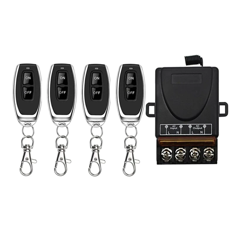 

AC 220V 30A 1CH 433Mhz Wireless Remote Control Switch RF Relay Receiver + Off/On Transmitter A-Y41A