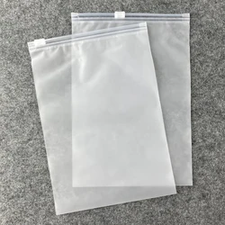 Bag with Zipper Large Plastic Packaging Frosted Slide Zipper Bags 20pcs Waterproof and Dustproof Clothes Packaging Storage Bags