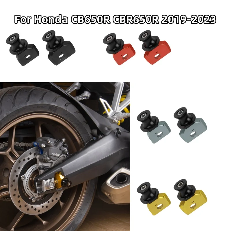

Motorcycle For CB650R Chain Adjustment Frame Swingarm Spools Slider For Honda CB650R CBR650R 2019-2023 2022 Rear Fork Axle Stand