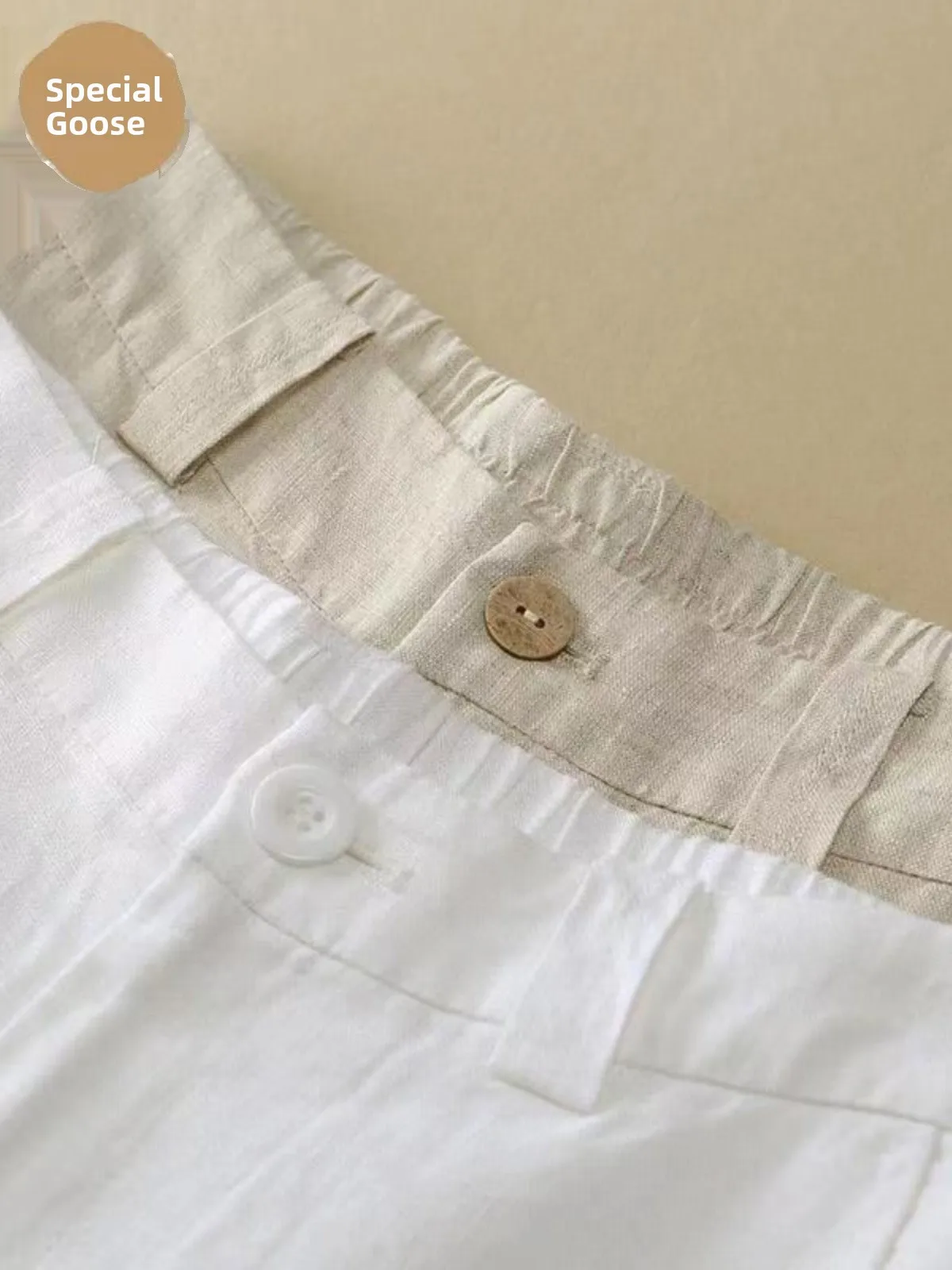 Spring Summer New Loose Cotton Linen Wide Leg Pants Women's High Waist Drapey Thin Casual Straight Long Trousers