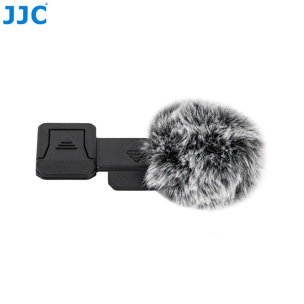 JJC Windschutz für Canon PowerShot V1, Winddämpfer für Vlog-Kamera, Video-Mikrofon-Windschutz zur Geräuschreduzierung mit Cold-Shoe-Halterung
