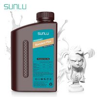 SUNLU Standard Plus Resin 1KG For LCD 3D Printer Material For Fast Curing 395 to 405nm UV Curing 3D Printing Photopolymer Resin