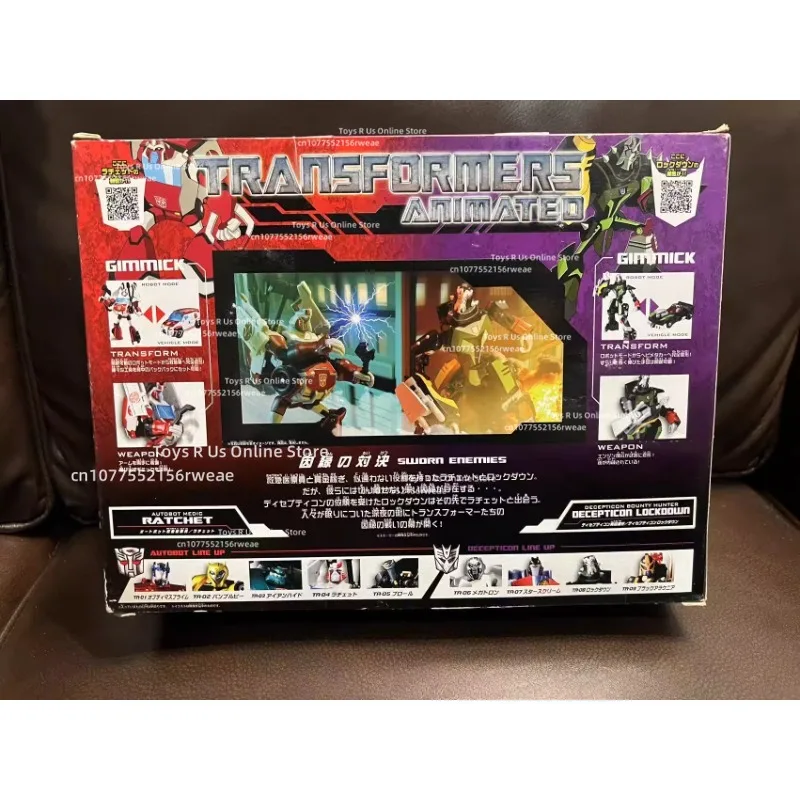 재고 있음 트랜스포머 시리즈 08 애니메이션 구급차 잠금 대결 세트 변형 로봇 장난감 모델 장식품 선물 컬렉션