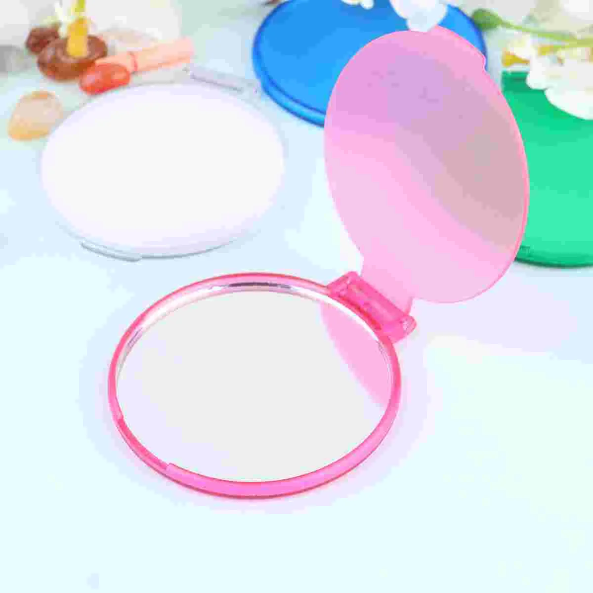 12 Pcs Makeup Mirror Circle Outdoor Mini Pocket Round Foldable Gift Miss Travel