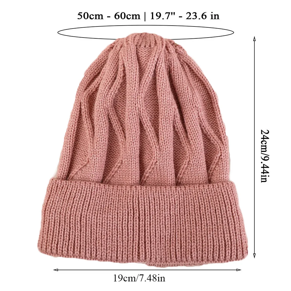 New Beanie Winter For Women Men Boys Girls Crochet Skullies Hat Solid Color Unisex Autumn Knitted Beanies Caps Wild Accessories