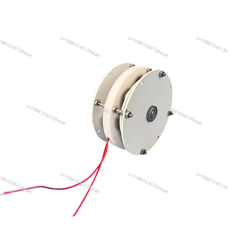 Micro disc type ironless vibration hand cranked permanent magnet generator