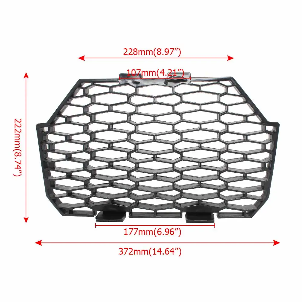 ใช้ร่วมกับ Polaris RZR XP S4เทอร์โบ S Trail S 900 1000อุปกรณ์เสริมตาข่ายพลาสติก ABS สีดำ kisi-kisi depan เบากว่า