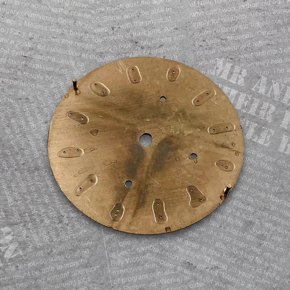 29.5 mm DTN Panda S Logo Dial Suitable For VK63 Movement Green Luminous Matte/Sunburst Quality Watch Modification Accessories