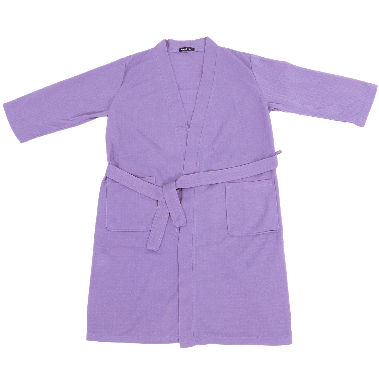 Bathrobe Women's Pajamas Long Robes Gown Spa Thin Section Dressing Waffle Fabric Lovers