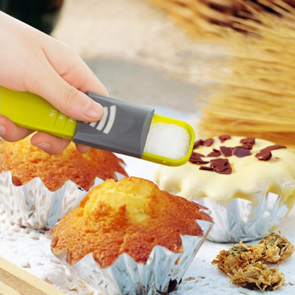 

Double Head Adjustable Measuring Spoons 0 5g 13g Baking Cooking Eco Plastic Space Saving Milliliters Grams Kitchen Helper