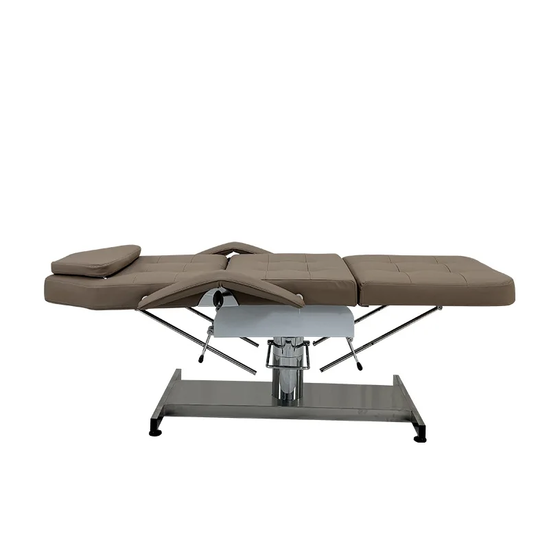 Cross-border wholesale  beauty salon special hydraulic lifting beauty bed multi-functional folding massage bed