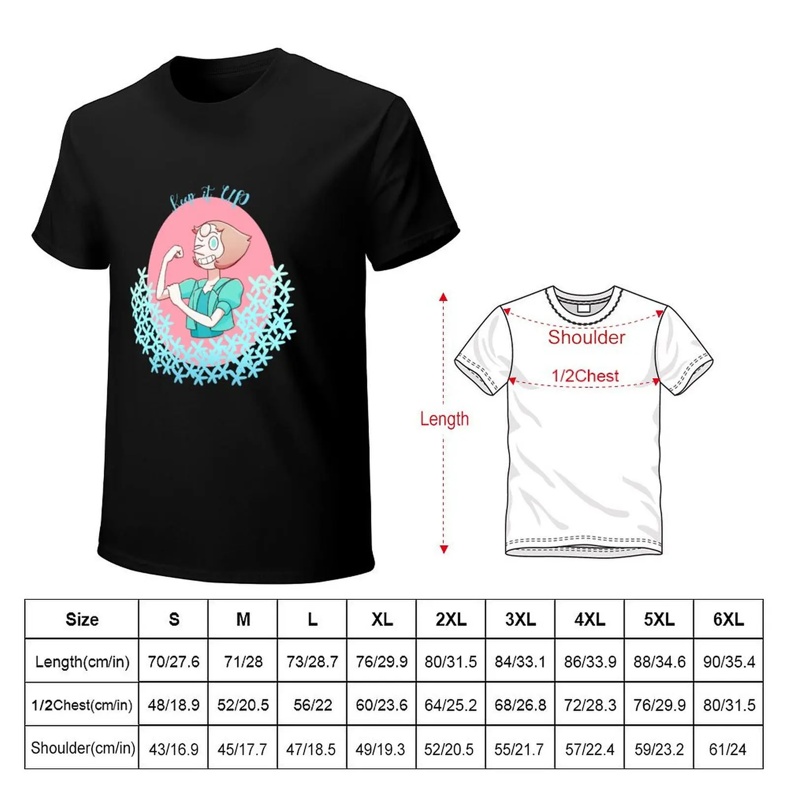 Pearl keep it UP - Steven Universe T-Shirt Work Wear Breathable Tee