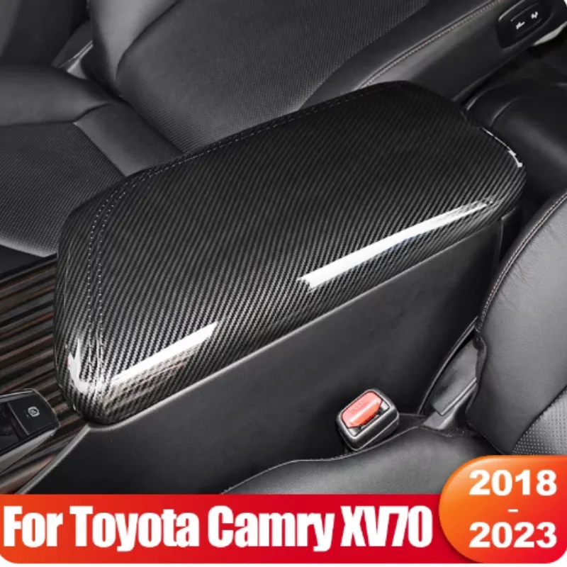 

For Toyota Camry 70 XV70 2018- 2023 Hybrid Car Center Console Armrest Box Protect Cover Interior Accessories