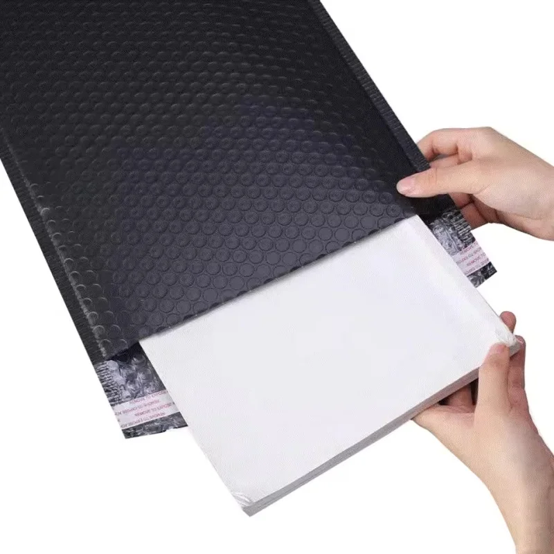 10/50100PCS Black Bubble Envelopes Bag Waterproof Foam Bubble Mailers Express Shipping Envelope Bags Packaging
