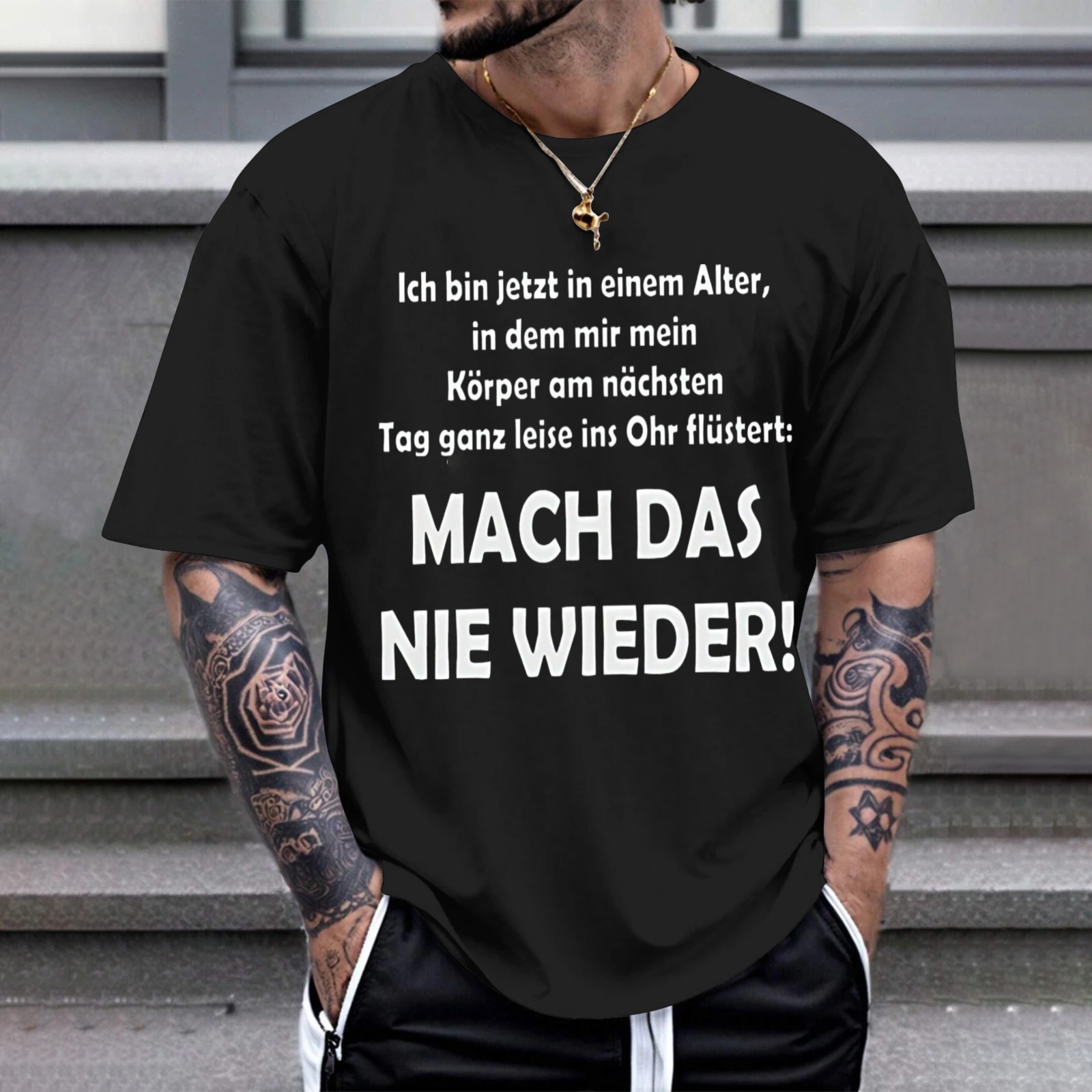 Herren-T-Shirt „Ich Bin Jetzt In Einem Alter“ – Perfekt für Freizeitkleidung, Partys und Karneval-Outfits