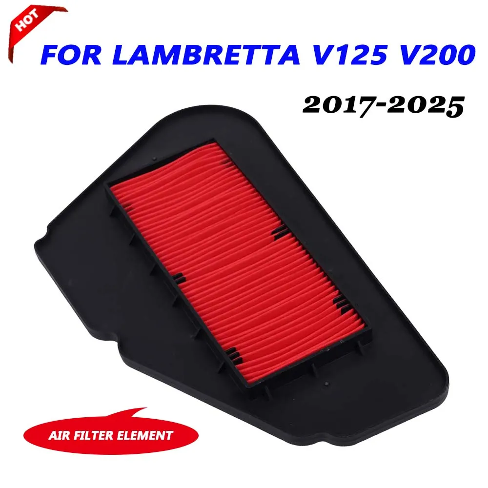 For Lambretta v125 V200 2017 2018 2019 2020 2021 2022 2023 2024 Motorcycle Accessories Air Filter Cleaner Air Element Cleaner