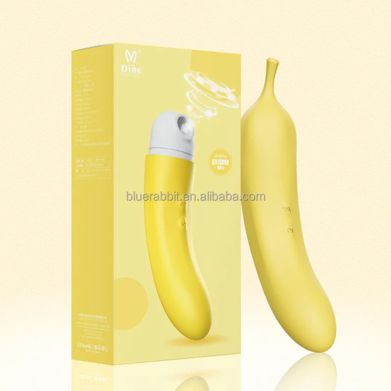 Vibradores con ventosa en forma de plátano, consoladores al por mayor, vibradores de 7 frecuencias, Juguetes sexuales para mujeres, vibradores de succión de clítoris de frutas