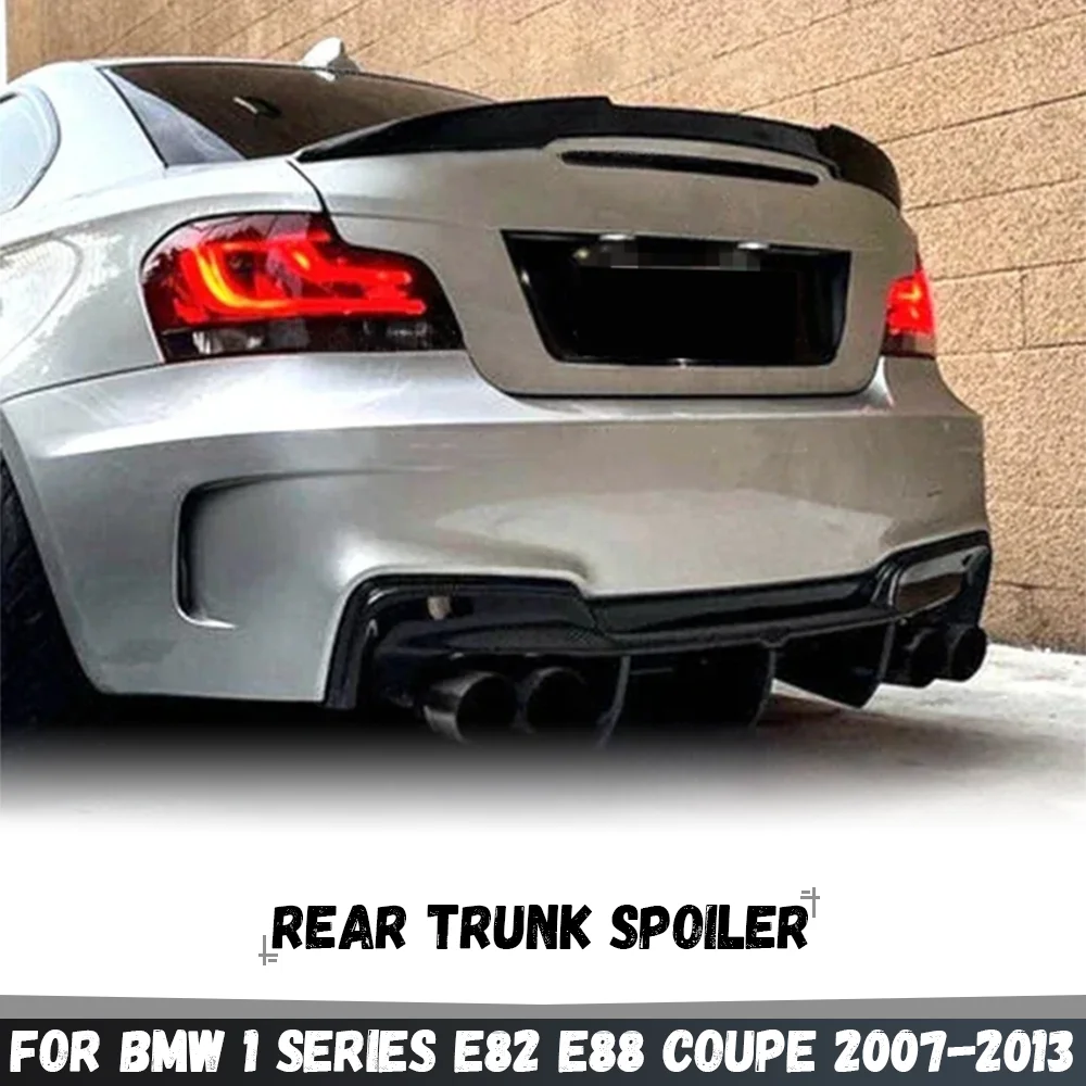 Pour BMW Série 1 E82 E88 Coupé 118i 128i 135i 2007-2013 Aileron arrière de coffre de voiture Kits carrosserie