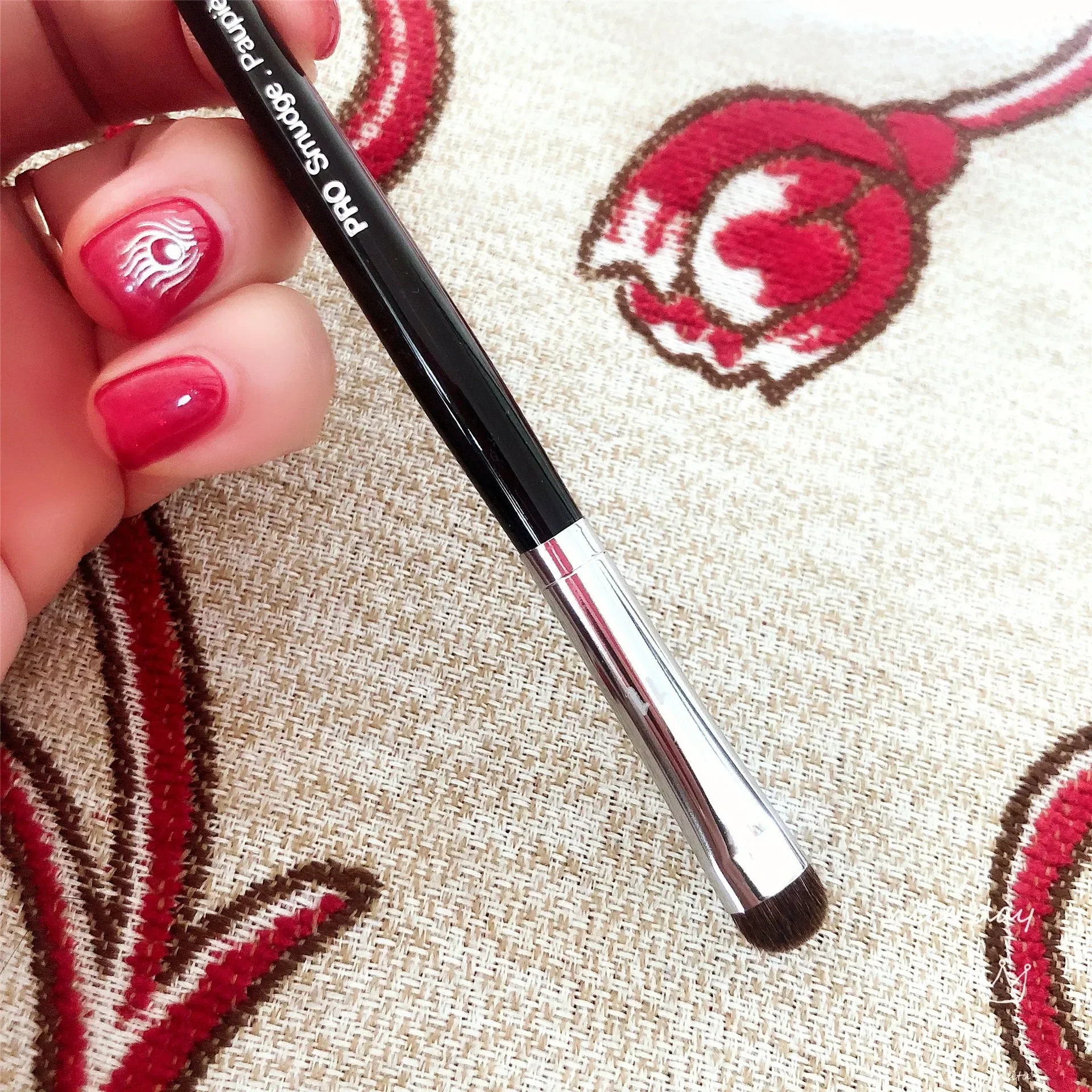 Brocha para base, crema, cubierta para brocha de maquillaje, pelo sintético, corrector de contorno facial en polvo, cosméticos de lana de fibra suave