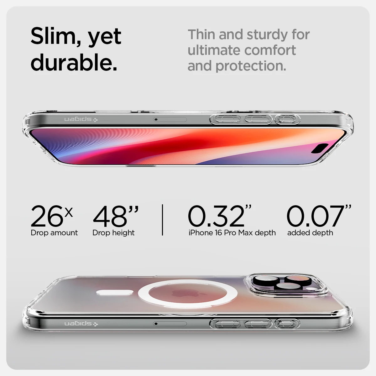 Etui Spigen Ultra Hybrid T MagFit MagSafe z kontrolą aparatu do iPhone 16 Pro Max / 16 Pro — zdjęcie 7