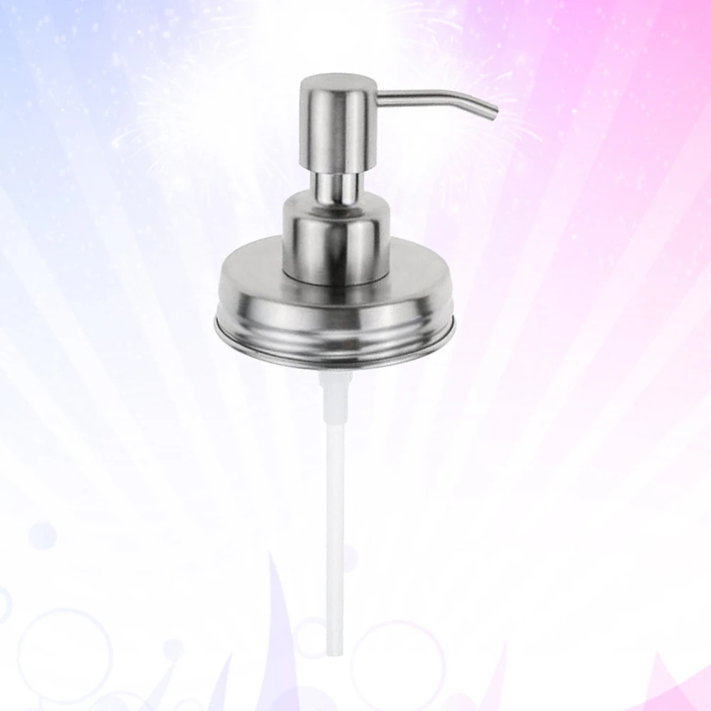 

1pc Stainless Steel Lotion Pump Dispenser Replacement For Mason Jars Bathroom Kitchen Soap Dispenser Silver Easy Use