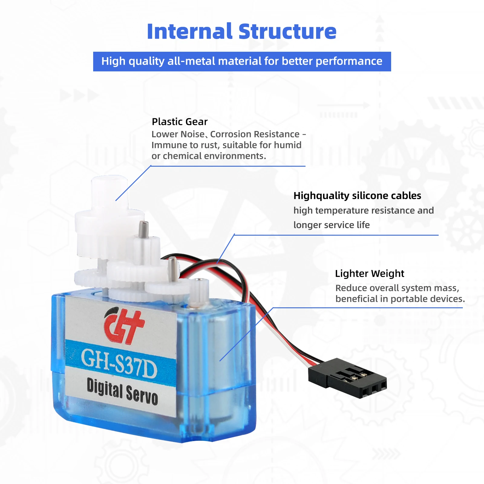 1/2/4PCS Super Light 3.7g Micro Servo mini Digital servo for Smart Car Control Aeromodelling Aircraft Flight Direction RC Plane