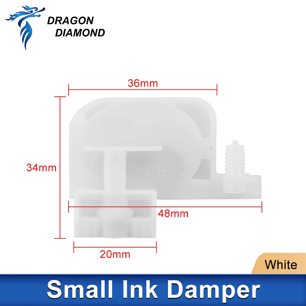 Filtre d'amortisseur d'encre UV pour solvant, DX4, DX5, 5113, 4720, i3200, Dumper d'imprimante Epson, cuillère à soupe, 2 pièces