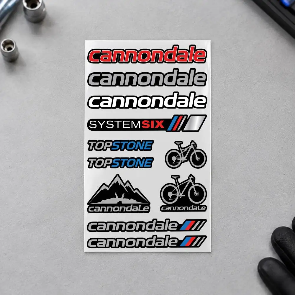 C-Cannondale Motorcycle Decal Sticker Kit Reflective Graphics For Helmet Tank Fairing Body Custom Bike