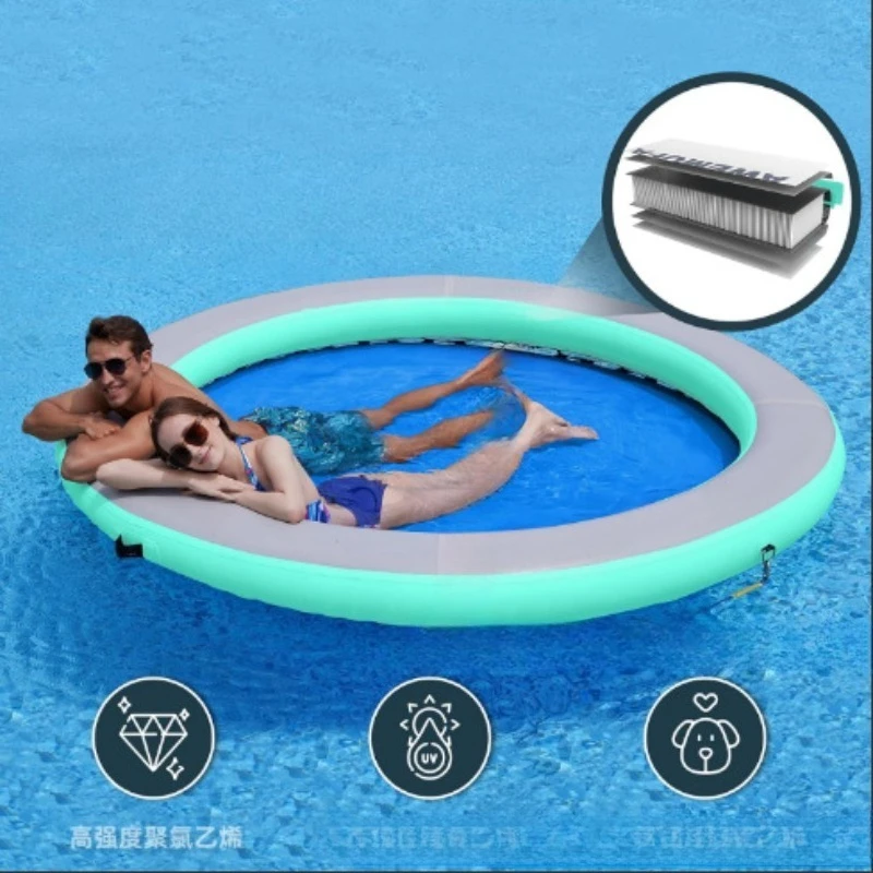 Net Pool Inflatable Floating Bed Swimming Pool Yacht Docking Floating Platform Protective Pool Water Floating