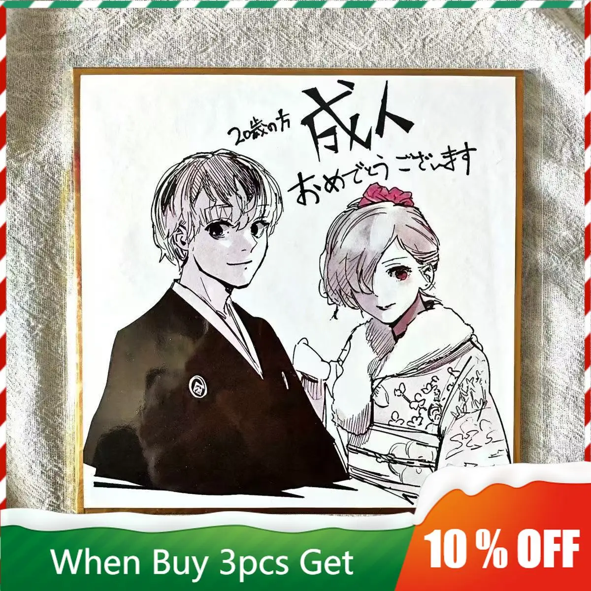 

Tokyo Ghoul Anime Peripherals Kaneki Ken Figurine Color Paper Kirishima Touka Figure Art Paper Desktop Ornaments Toys Gift