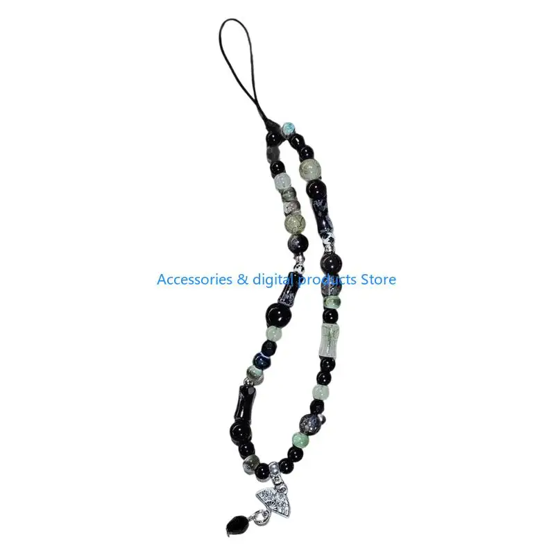 

77JD Элегантная новая китайская эстетическая цепочка телефона Lanyard Ceramic Metal Metal Made Design