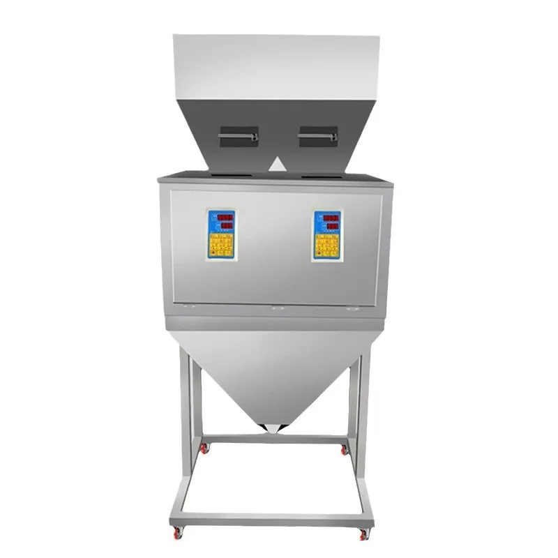

Double head packing machine, large capacity granular grain quantitative powder screw feeder