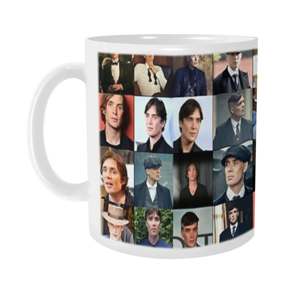 Cillian Murphy Photo Collage Ceramics Coffee Mug Cute Gamer Birthday Gift Back To School Mug