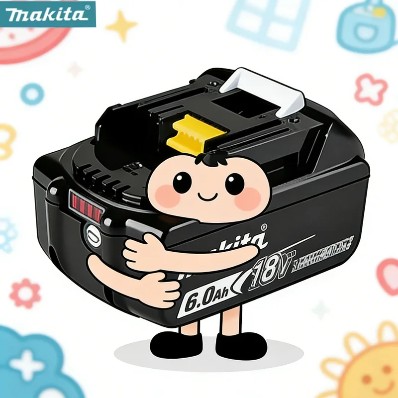 

100% Original Makita power tool Battery, 6.0Ah Makita 18V Battery, for Makita BL1860B BL1840 BL1830B BL1850B BL1850 BL1815