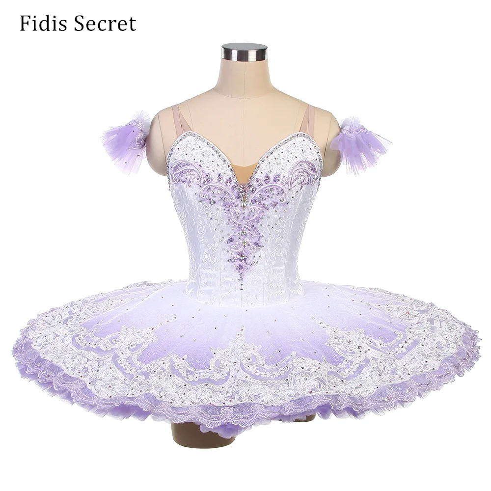 

Профессиональный блинный балетный костюм-пачка с омбре для девочек, танцевальный костюм, кукла феи балерины, сахарной сливы, классическая сценическая одежда для выступлений