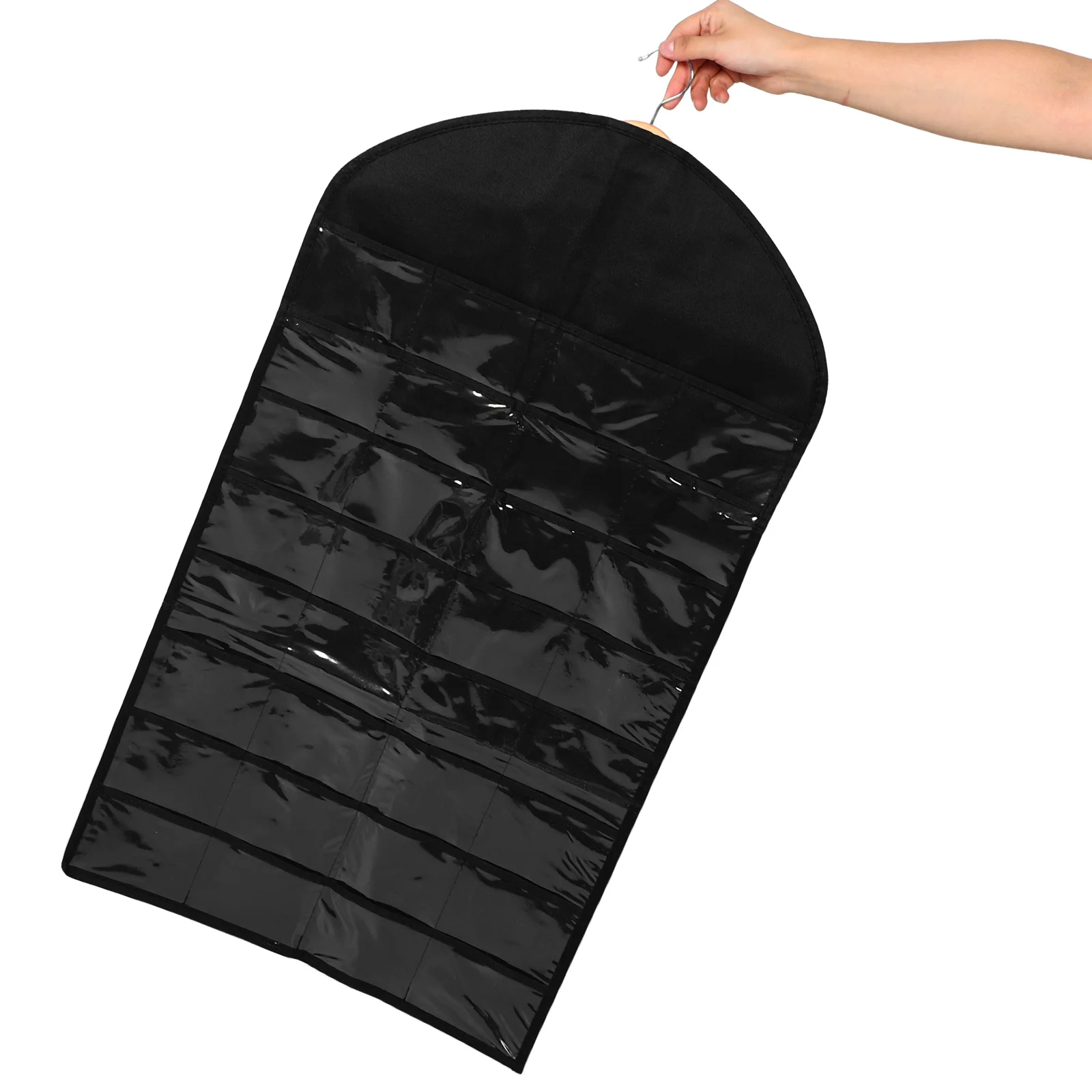 

Double-sided Jewelry Hanging Bag Closet Door Organizer Accessories Dual-sided Storage