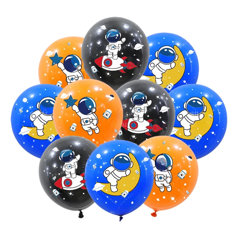 Esplorazione di palloncini a tema astronauta nello spazio, decorazione per feste di compleanno per bambini, decorazioni per baby shower globos per