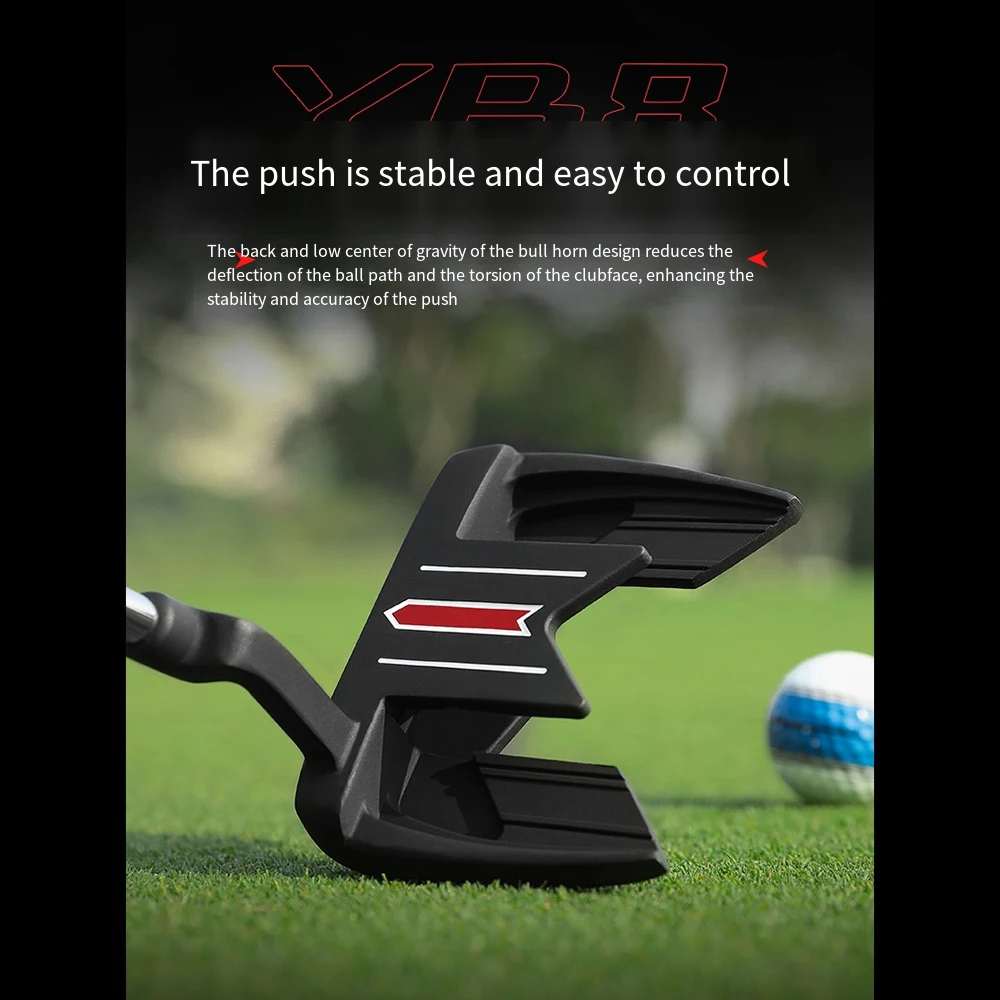 PGM TUG097 Golf-Putter für Herren mit Ziellinie in Pfeilform, stabilem, tiefem Schwerpunkt, hoher Kapazität und Ausrichtungshilfe, für Rechtshänder – Detail 9