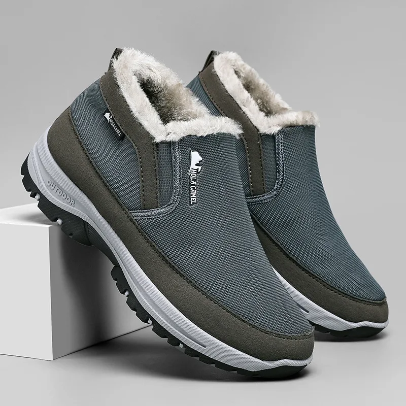 Grey fleece lining
