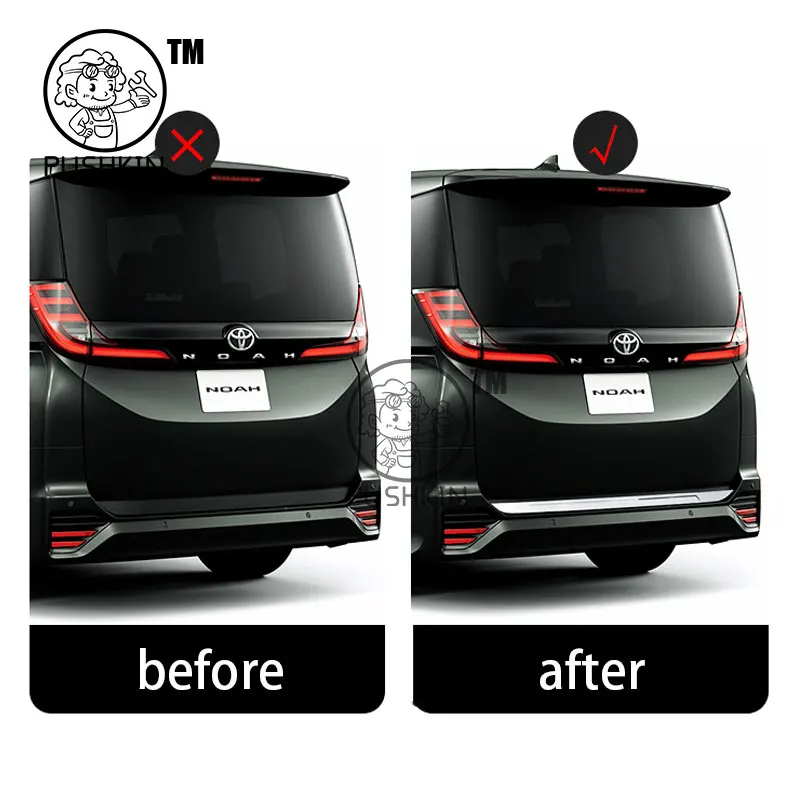 Stainless Steel Tailgate Trim for Toyota VOXY NOAH 2025 2026