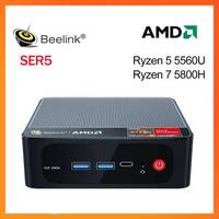 Beelink Mini PC SER5 Max AMD Ryzen 7 5800H SER 5 Desktop Gaming Computer WiFi6 BT5.2 1000M DDR4 16GB 500GB SSD 32GB 1TB