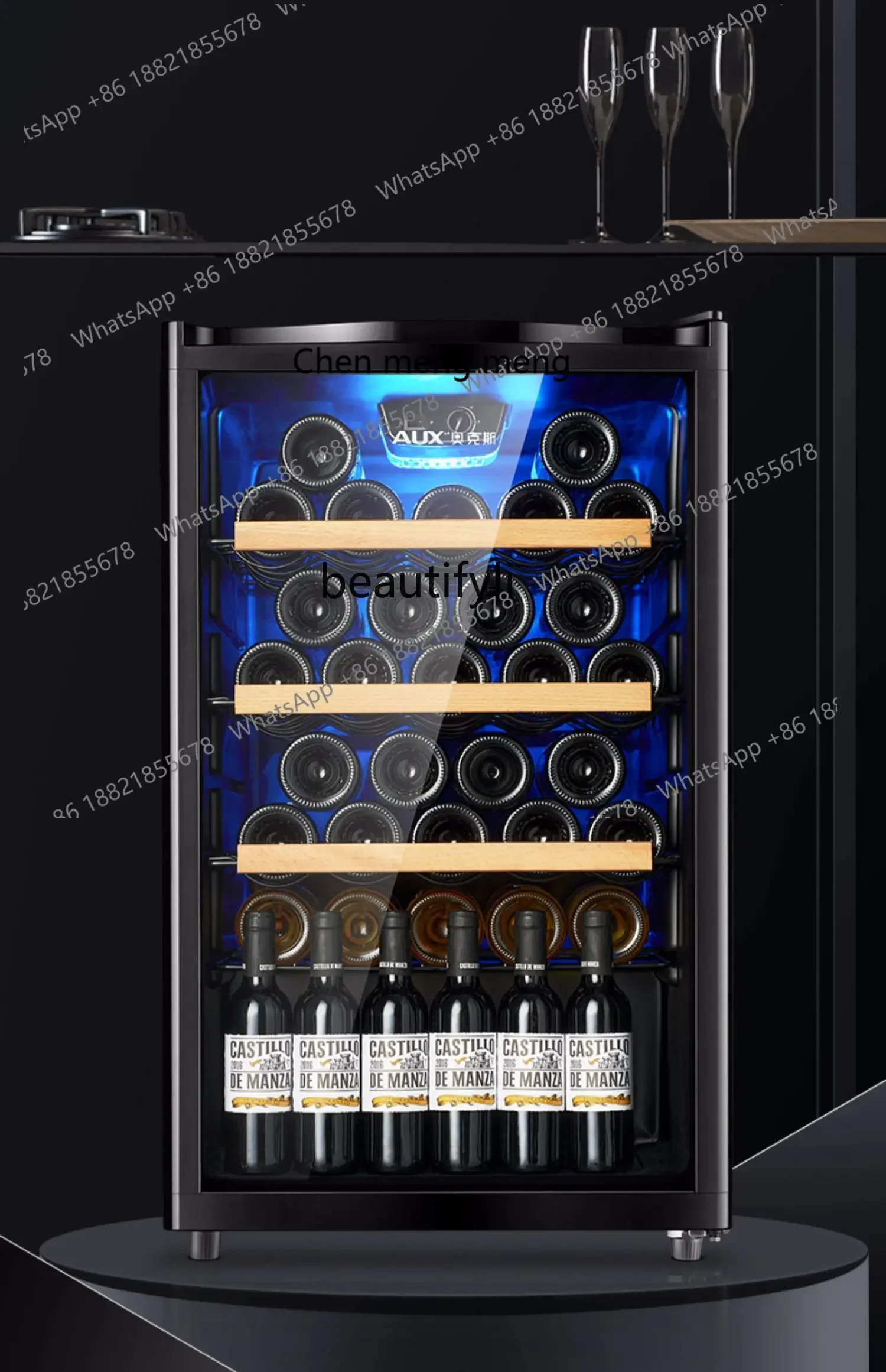 New arrive 116 L Electronic Constant Temperature Wine Cabinet Home Use and Commercial Use Display Ice Bar Refrigerated Small