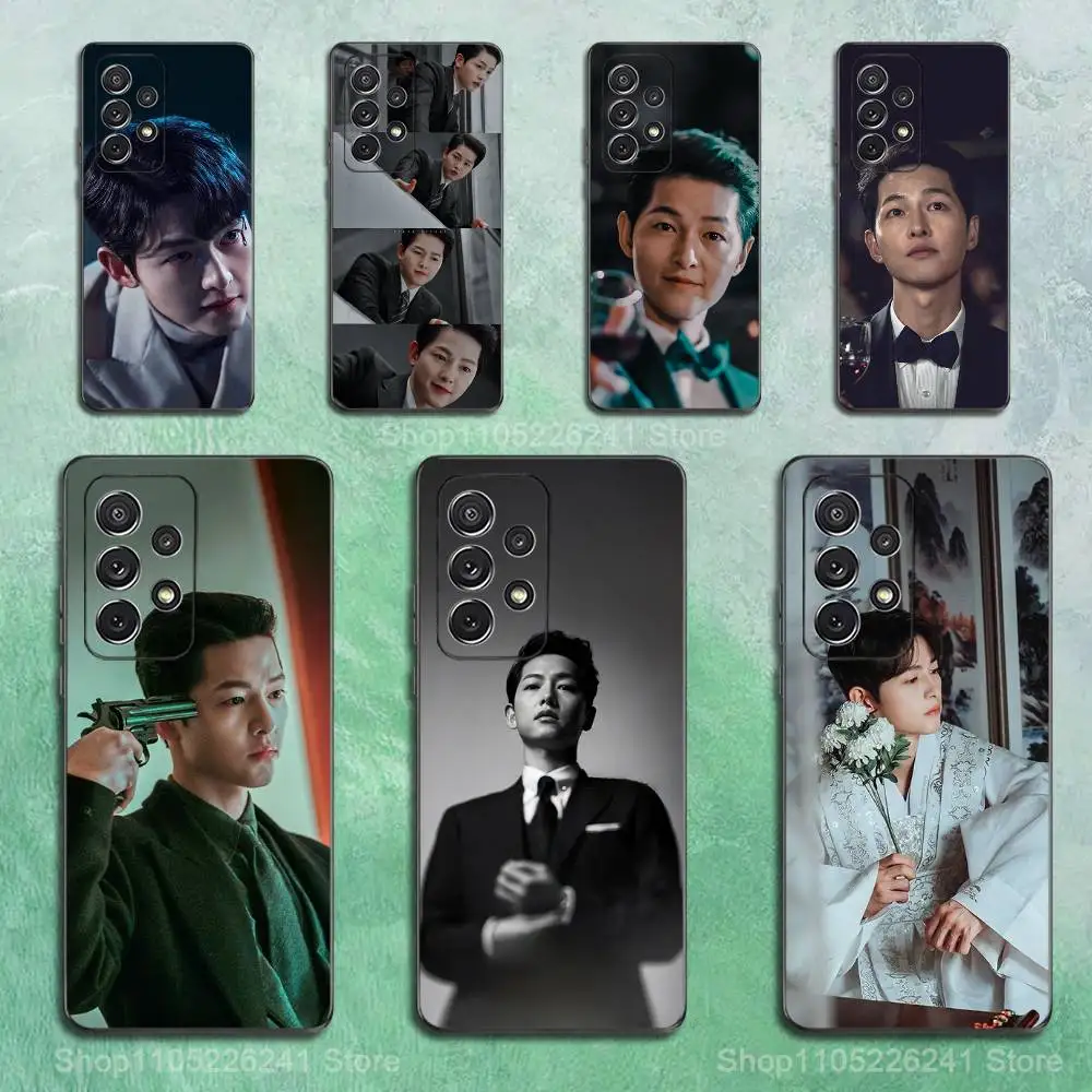 

Actor S-Song J-Joong K-King Phone Case For Samsung S9,S10,S20,S10,S21,S25,S24,S23,Ultra,FE,Plus,Lite,Soft Silicone Black Cover