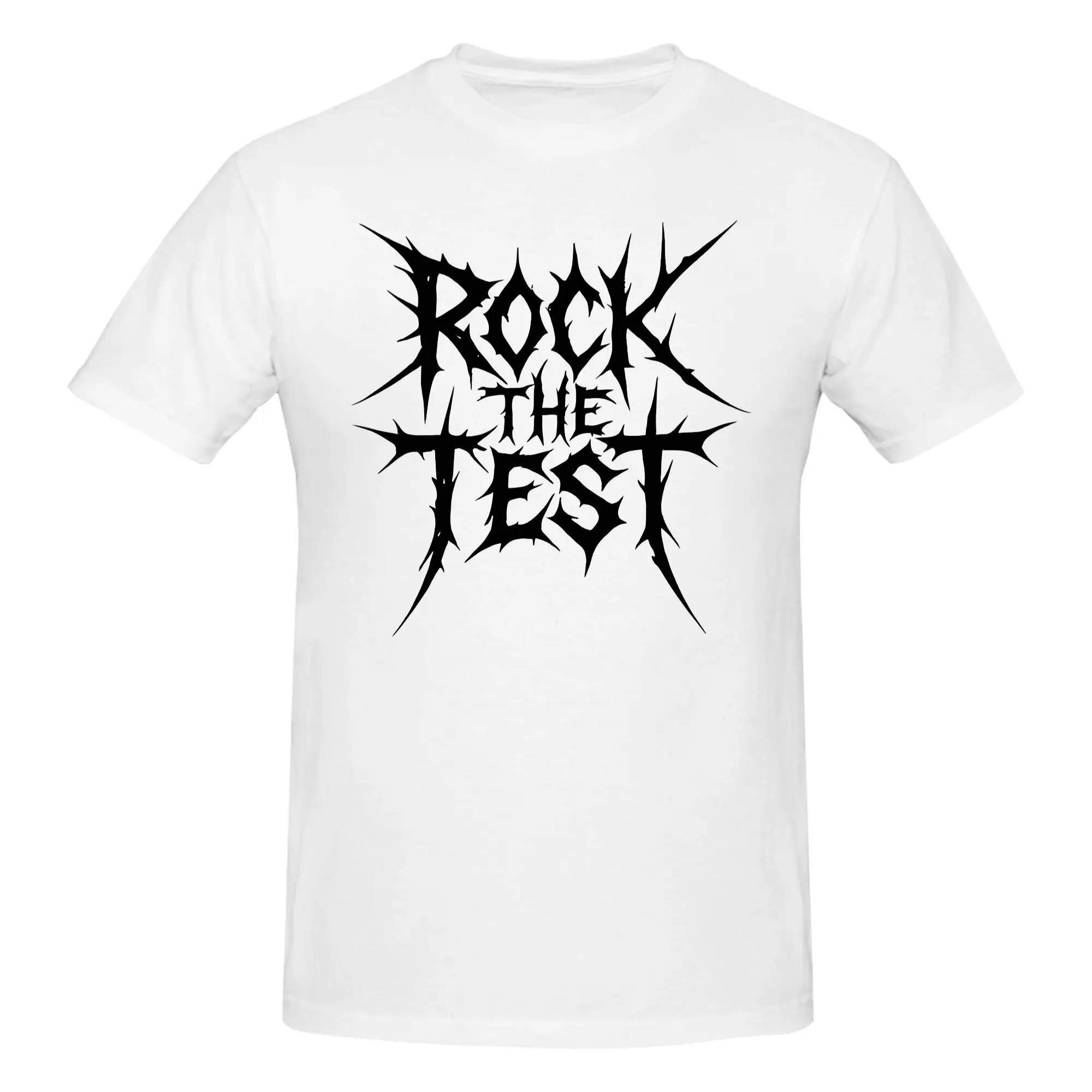 1 Piece Rock Funny Style Funny 100% Cotton T-Shirt Test Day Tees Tops For Men