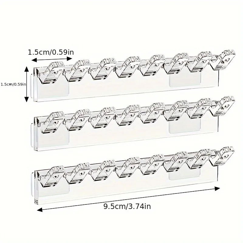 3-Piece Wall-Mounted Jewelry Storage Rack Set