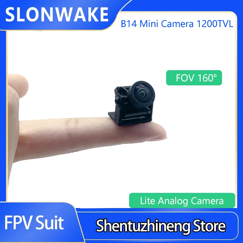 

Мини-камера FPV JINJIEAN B14 pro с объективом 2,1 мм FOV160 ° Внутренняя регулировка OSD Power 5V-20V PAL/NTSC для гоночного дрона RC FPV
