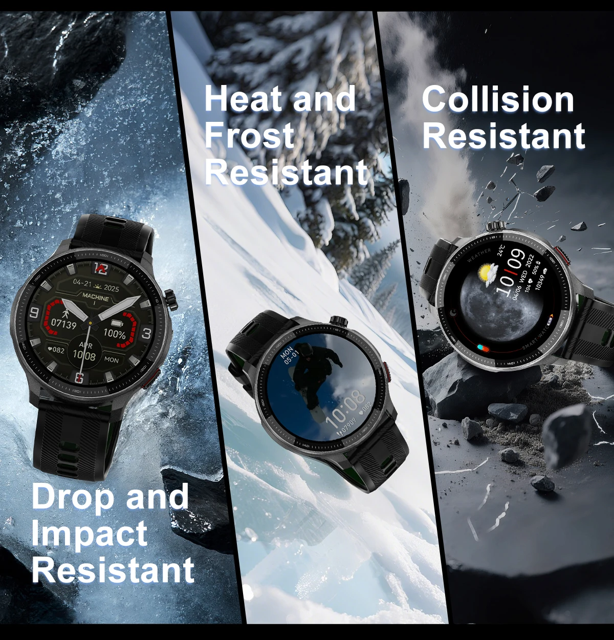 Neue T-Rex3 Ultra 4GB Speicher GPS Sport-Smartwatch Offline-Karte 1,43 Zoll AMOLED-Display 3ATM Schnellladung Fitness-Anruf-Smartwatch – Detail 5