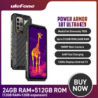 Ulefone Power Armor 18T Ultra 5G Rugged Phone 12GB 512GB Thermal Imaging 108MP Camera 9600mAh Dimensity 7050 NFC Global version